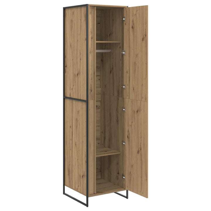 Warderobe med dør Artisan eg 50 x 50 x 200 cm Konstrueret træ