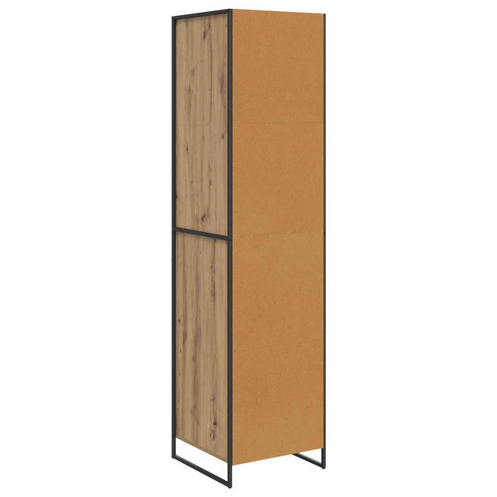 Warderobe med dør Artisan eg 50 x 50 x 200 cm Konstrueret træ
