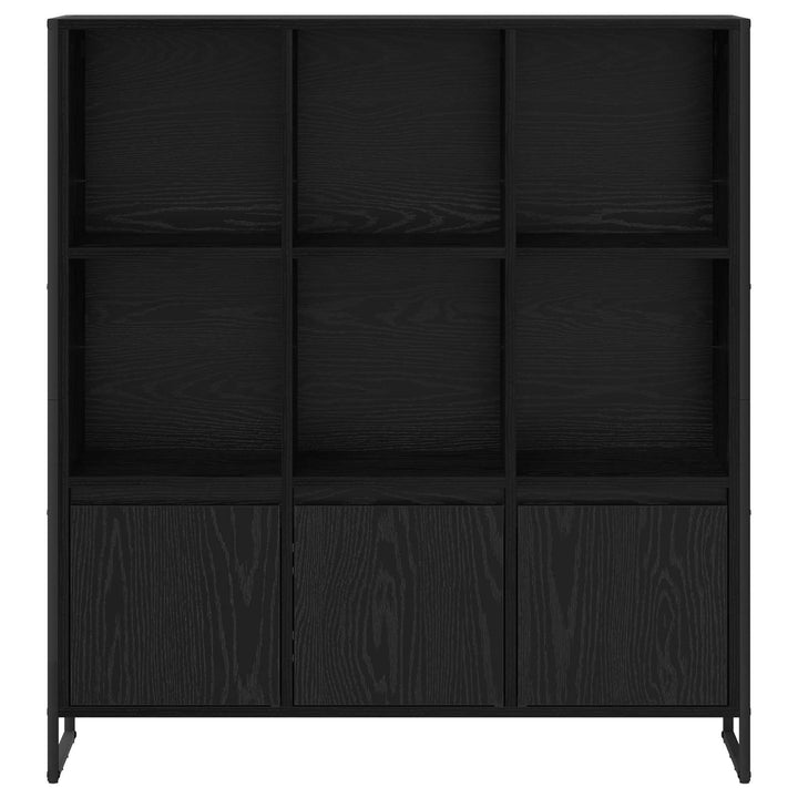 Bogskab 99,5 x 30 x 108 cm Konstrueret træ Sort eg