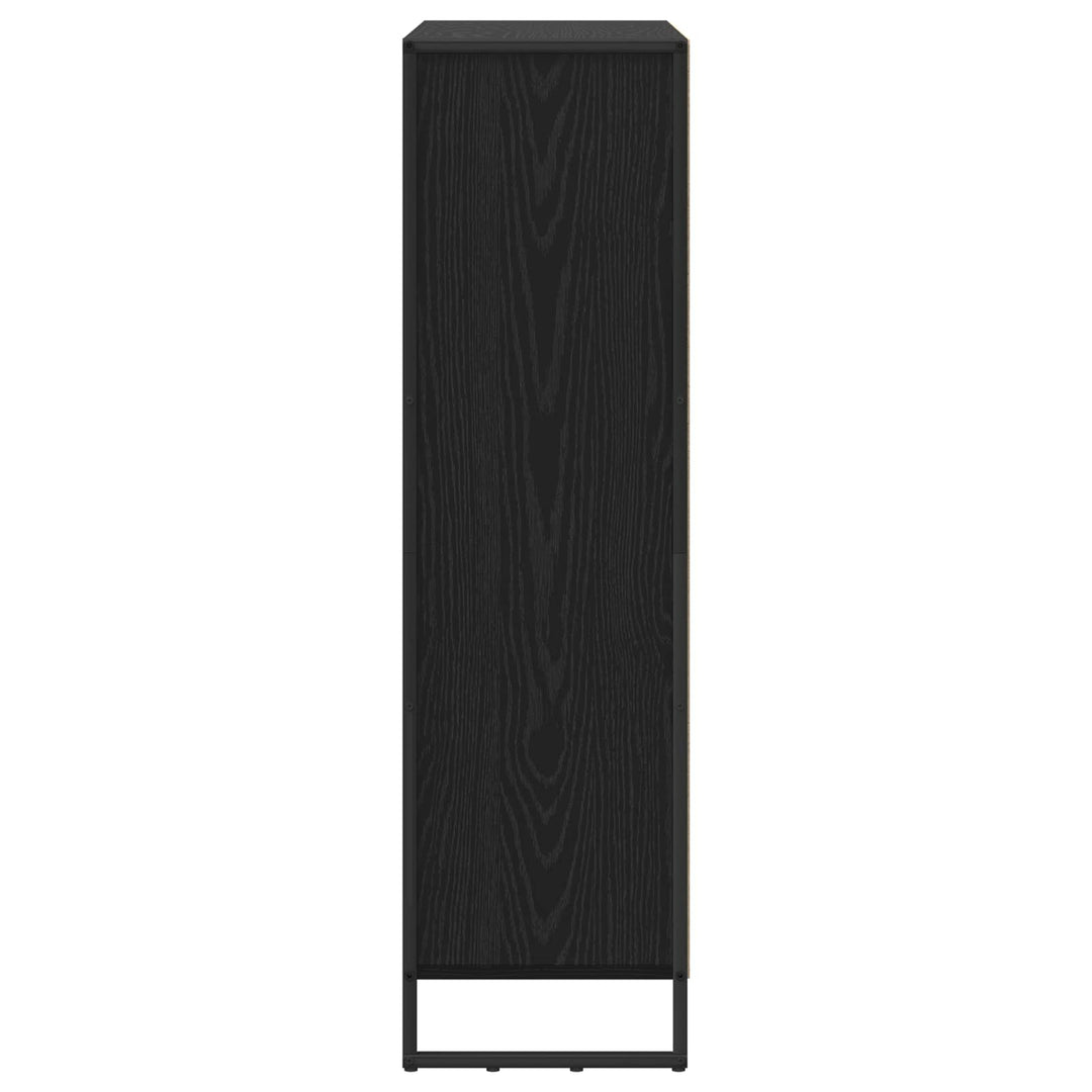Bogskab 99,5 x 30 x 108 cm Konstrueret træ Sort eg