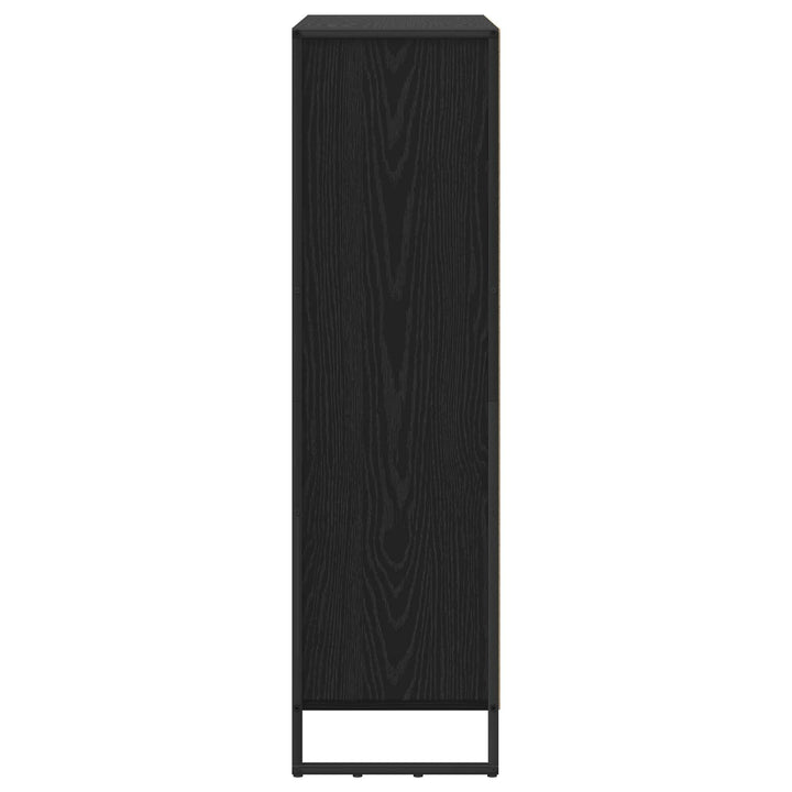 Bogskab 99,5 x 30 x 108 cm Konstrueret træ Sort eg