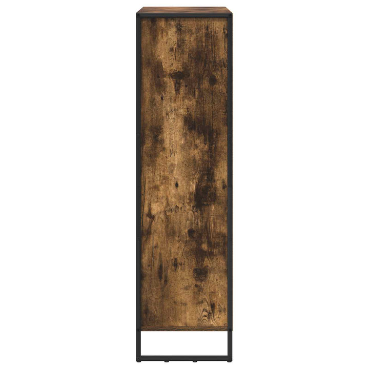 Bogskab 99,5 x 30 x 108 cm Konstrueret træ Røget Eg