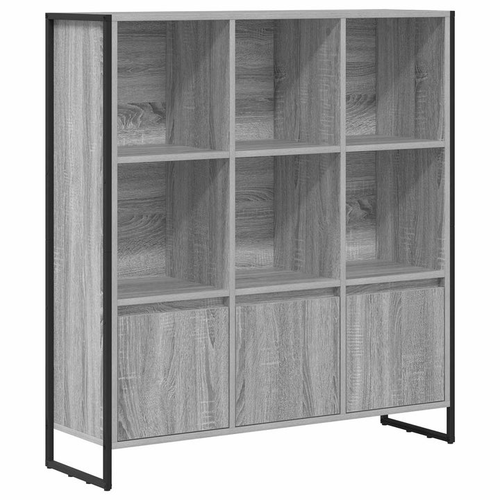 Bogskab 99,5 x 30 x 108 cm Konstrueret træ Grå Sonoma
