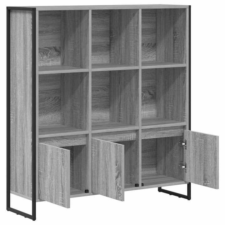 Bogskab 99,5 x 30 x 108 cm Konstrueret træ Grå Sonoma