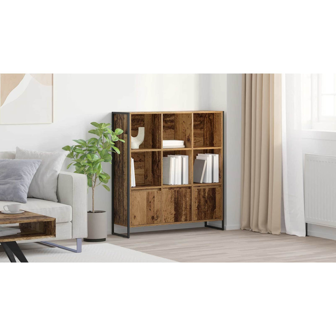 Bogskab 99,5 x 30 x 108 cm Konstrueret træ Gammelt træ