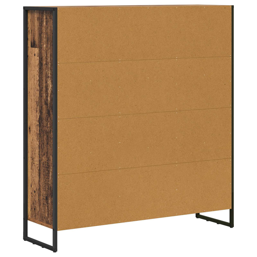 Bogskab 99,5 x 30 x 108 cm Konstrueret træ Gammelt træ
