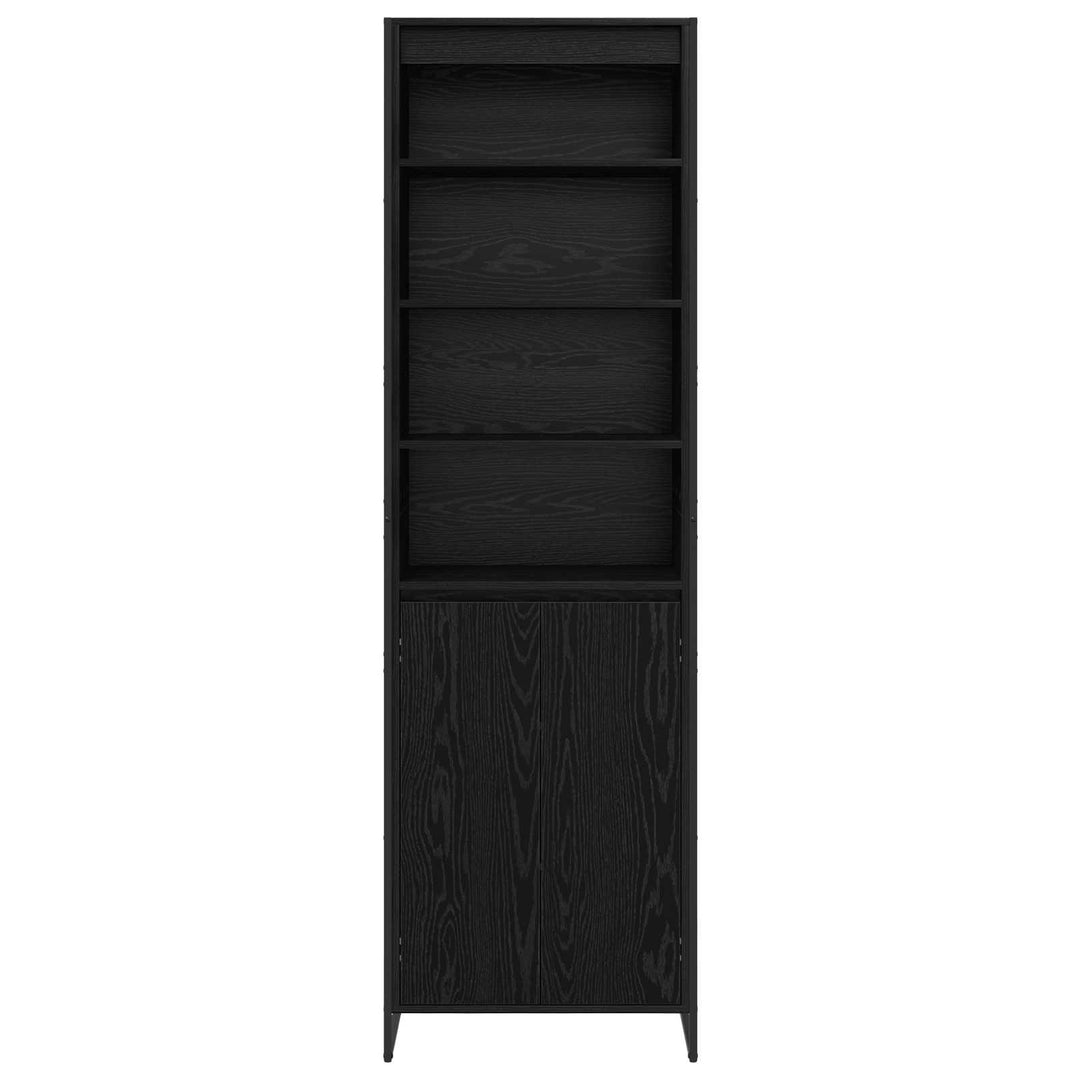Høje Skabe Sort eg 60 x 36 x 200 cm Konstrueret træ