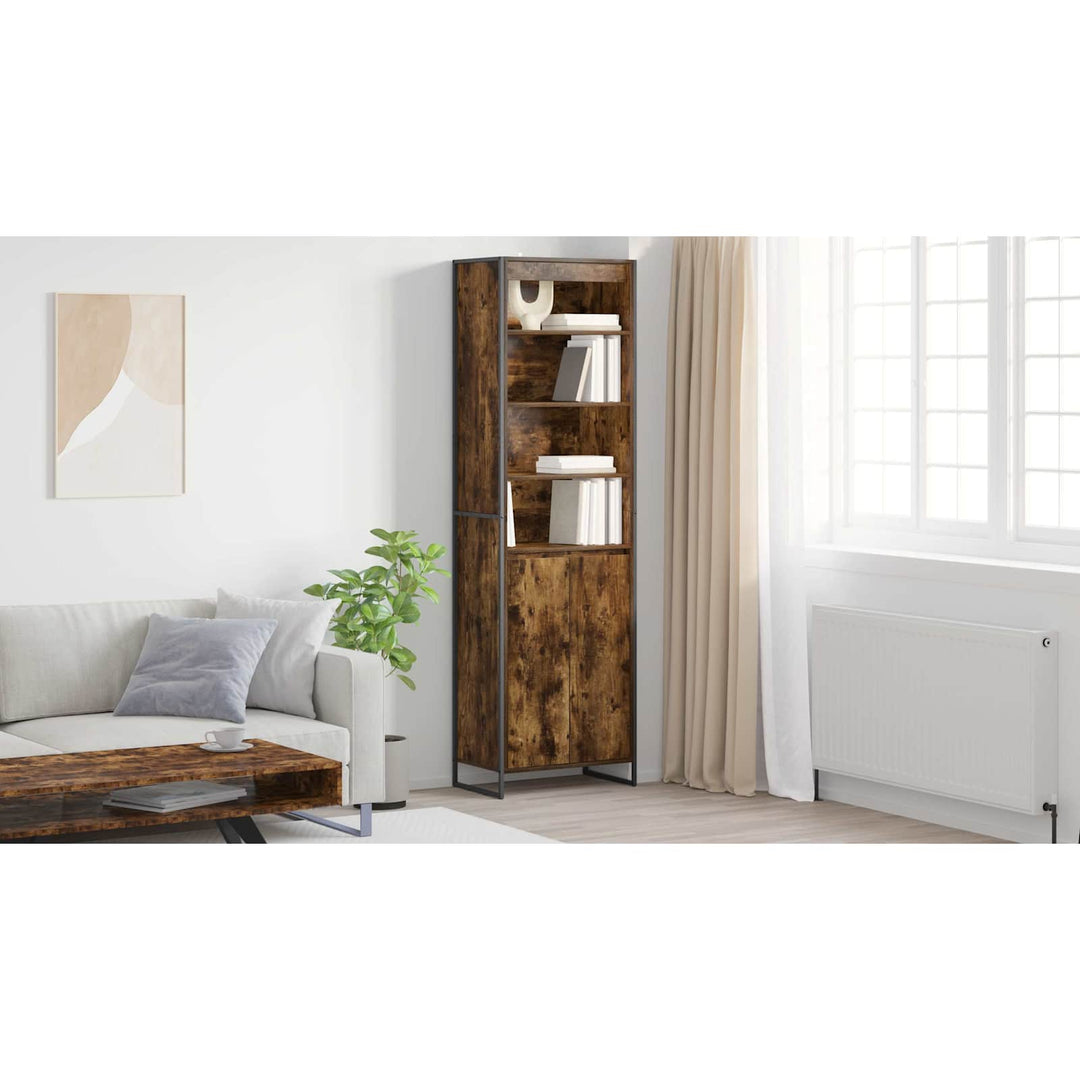 Høje Skabe Røget Eg 60 x 36 x 200 cm Konstrueret træ