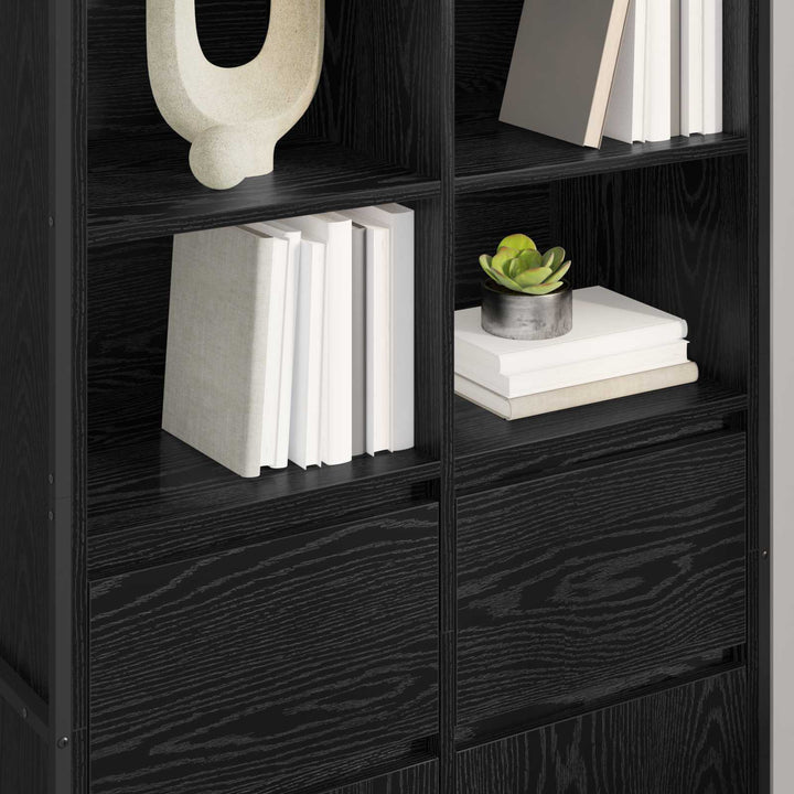 Sideboard Sort eg 81 x 36 x 150.5 cm Konstrueret træ