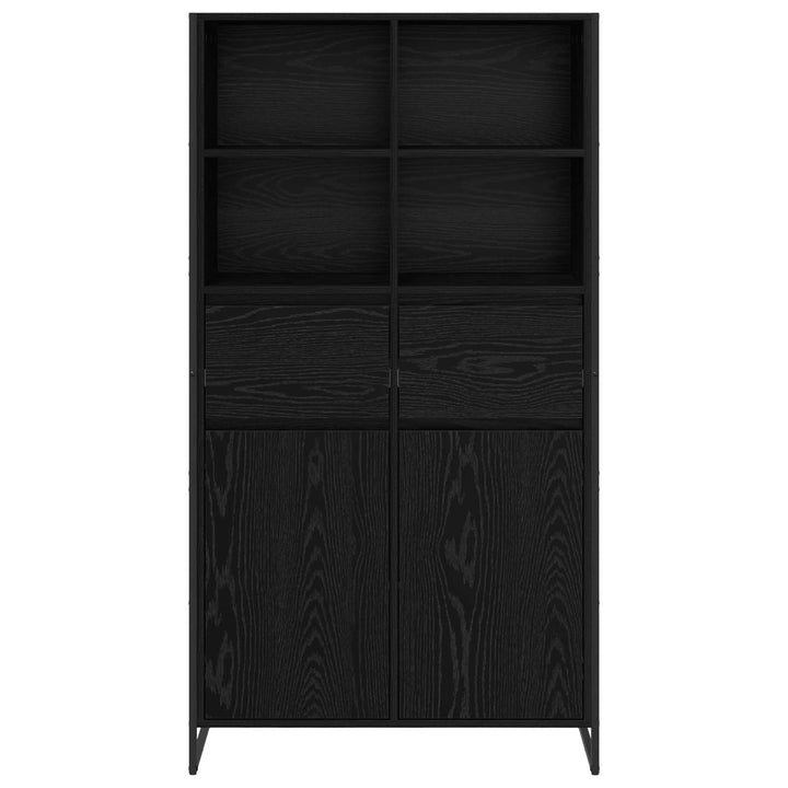 Sideboard Sort eg 81 x 36 x 150.5 cm Konstrueret træ