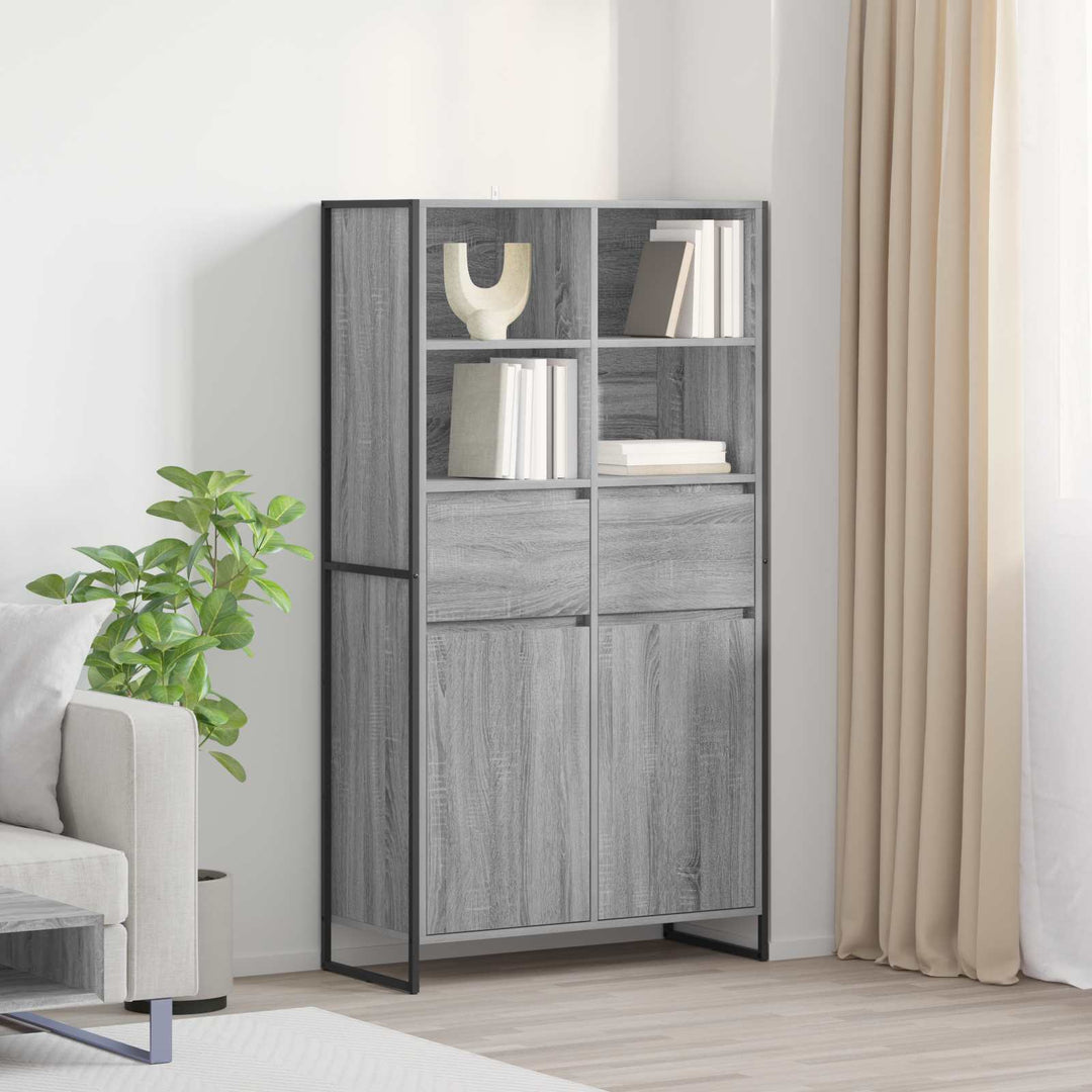 Sideboard Grå Sonoma 81 x 36 x 150.5 cm Konstrueret træ