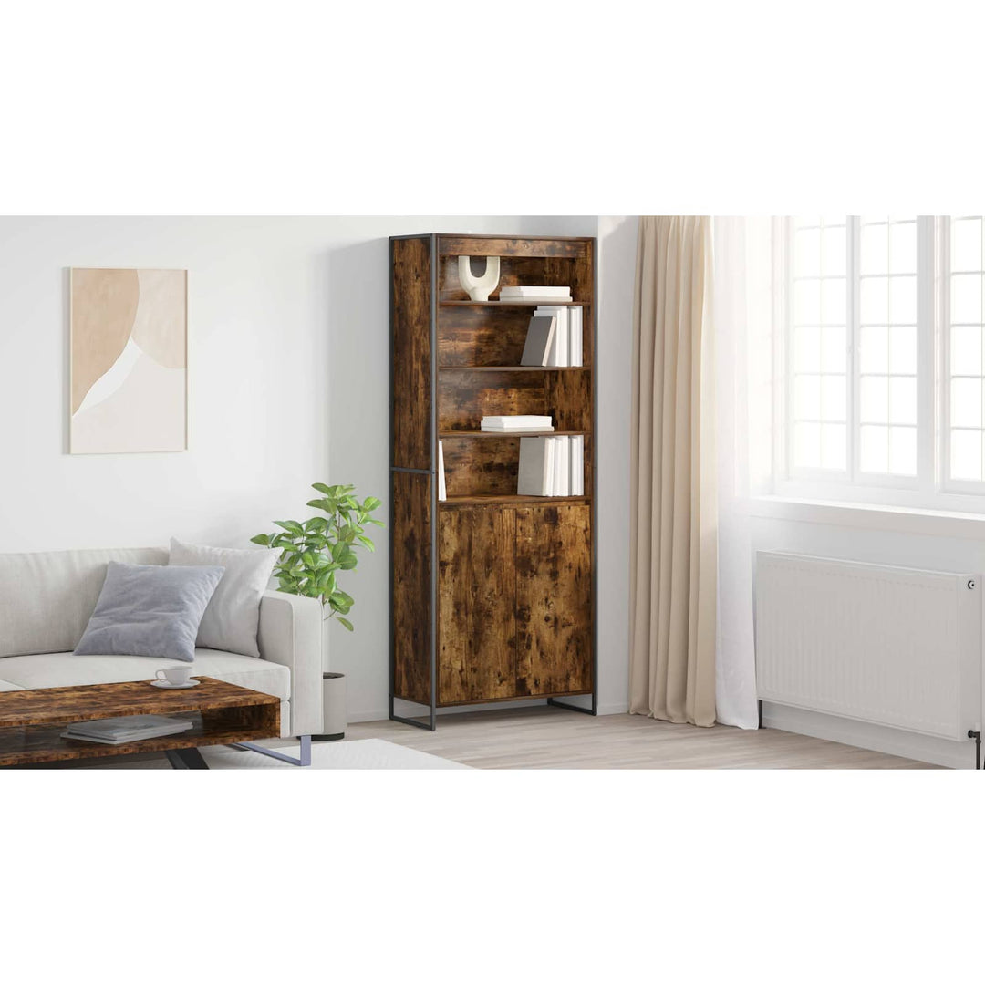 Høje Skabe Røget Eg 79 x 36 x 200 cm Konstrueret træ