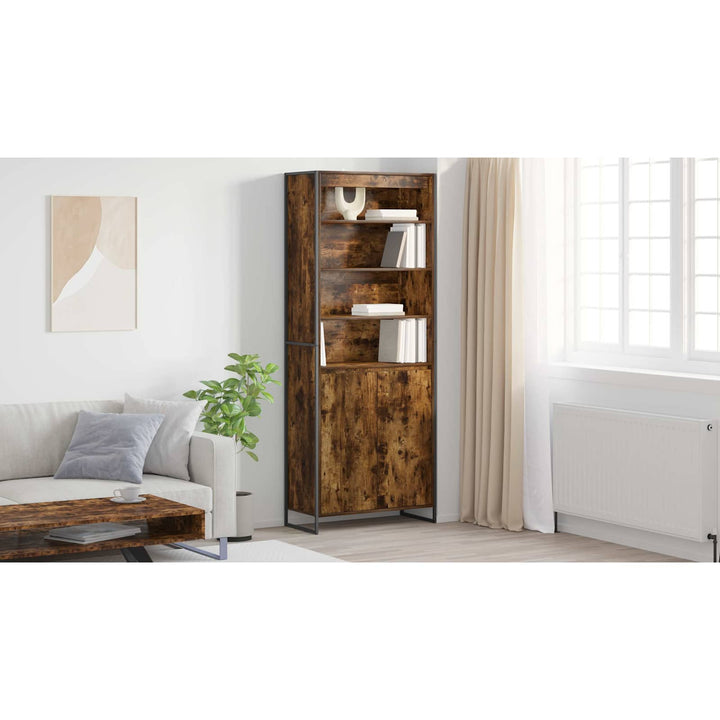 Høje Skabe Røget Eg 79 x 36 x 200 cm Konstrueret træ