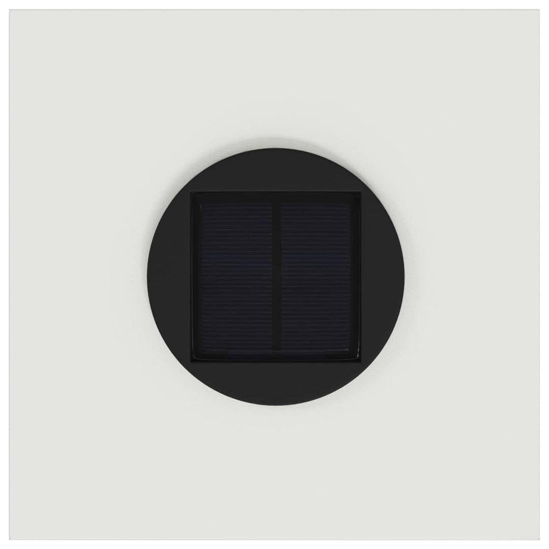 Solar Led Sti Lys 2 pcs Hvid Koldvalset Stål