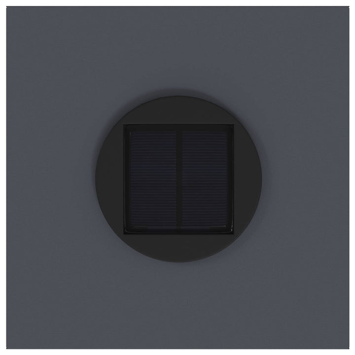 Solar Led Sti Lys 2 pcs Antracit Koldvalset Stål