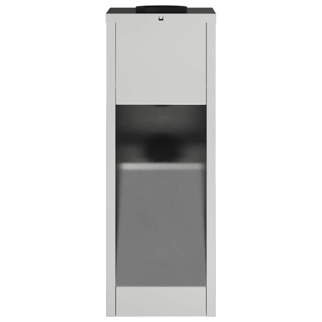 Solar Led Sti Lys med batteridrevne lys 2 pcs Sølv Galvaniseret