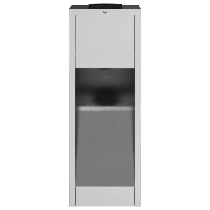 Solar Led Sti Lys med batteridrevne lys 2 pcs Sølv Galvaniseret