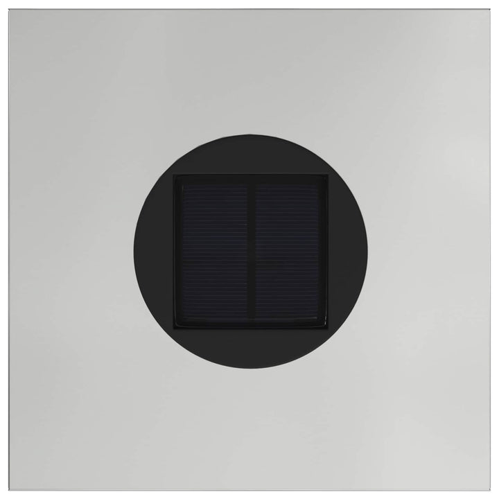 Solar Led Sti Lys med batteridrevne lys 2 pcs Sølv Galvaniseret