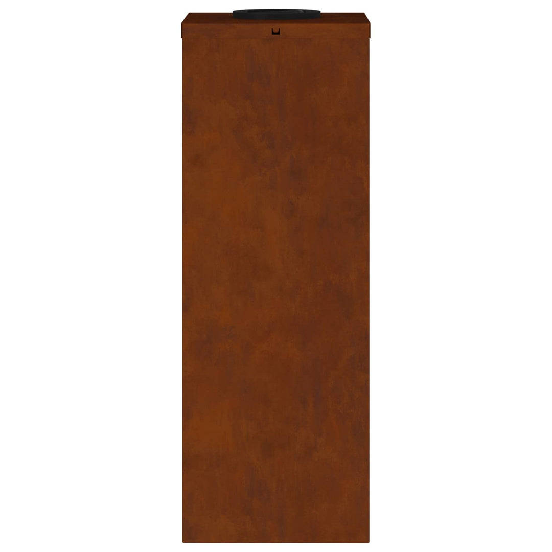 Solar Led Sti Lys med batteridrevne lys 2 pcs Bronze Cortenstål