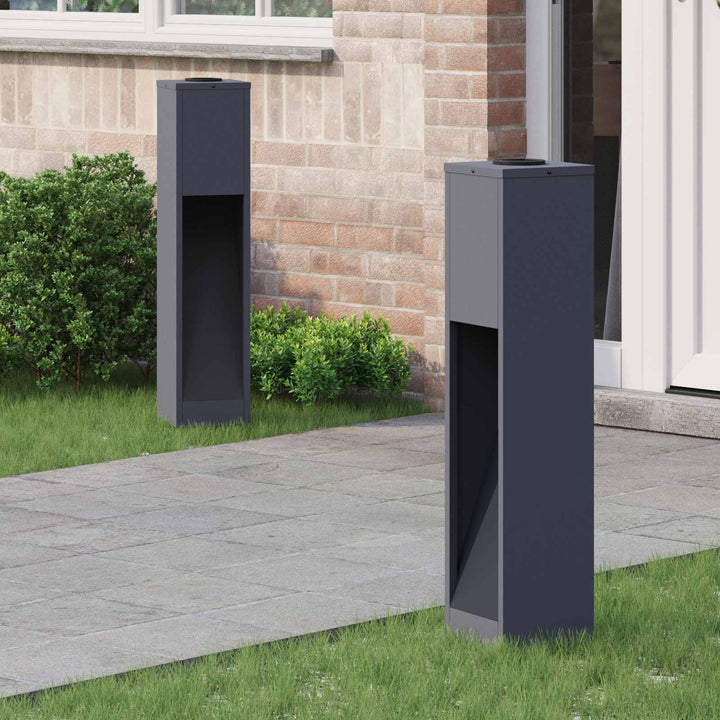 Solar Led Sti Lys 2 pcs Varm hvid 18 x 18 x 80 cm