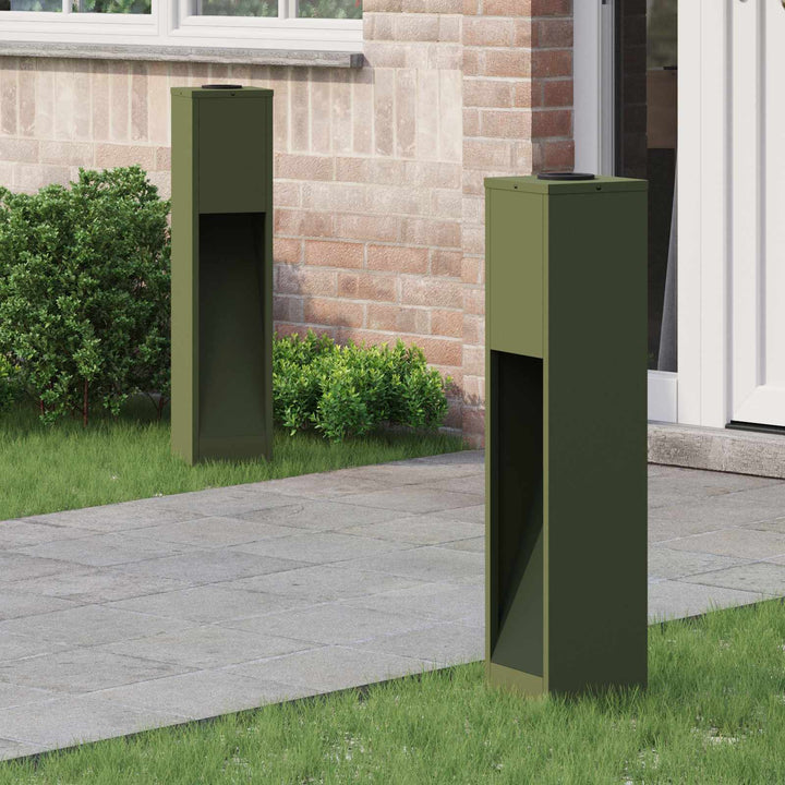 Solar Led Sti Lys 2 pcs Varm hvid 18 x 18 x 80 cm