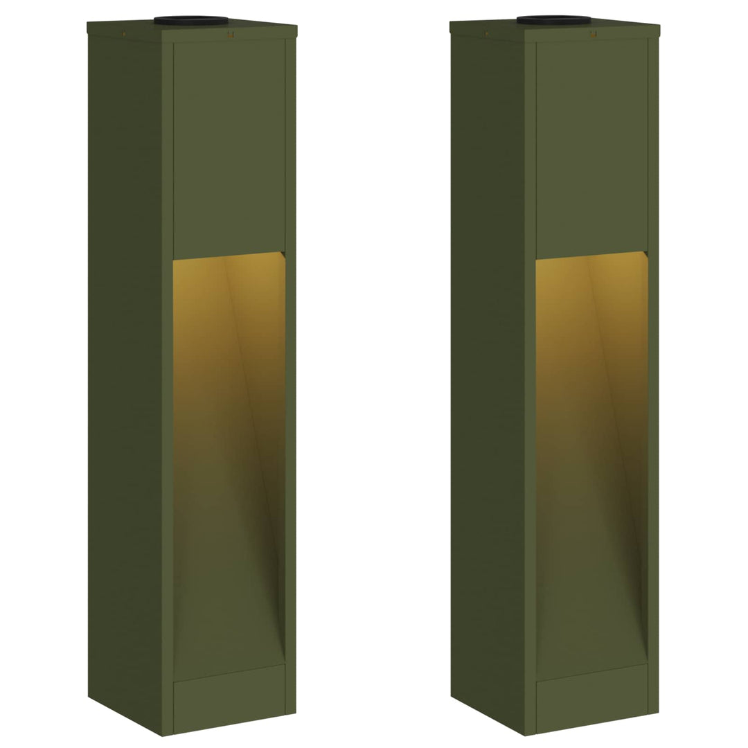 Solar Led Sti Lys 2 pcs Varm hvid 18 x 18 x 80 cm