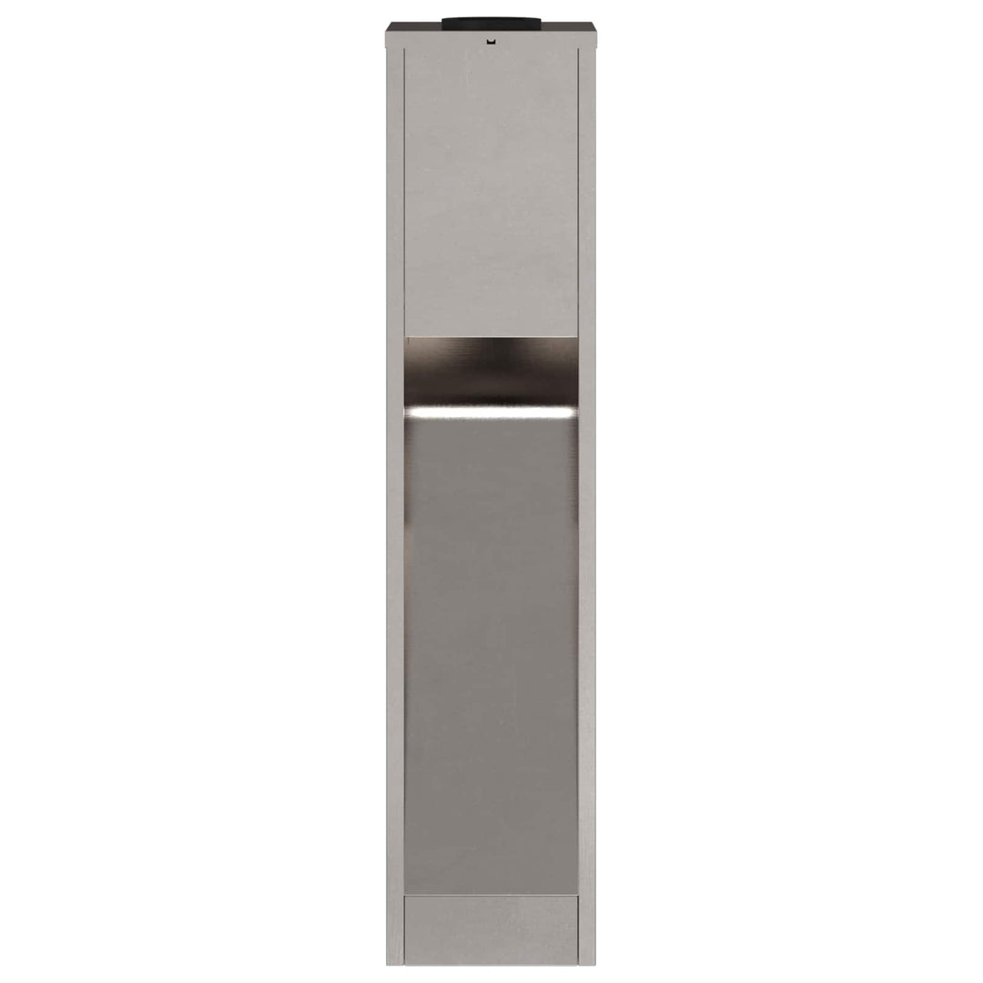 Solar Led Sti Lys 2 pcs Varm hvid 18 x 18 x 80 cm Rustfrit stål