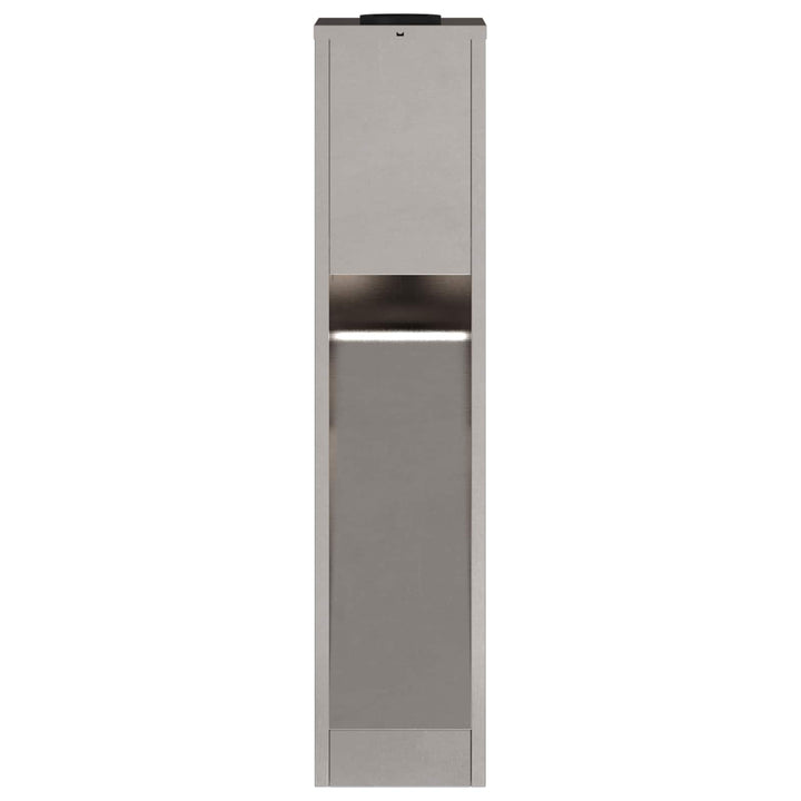 Solar Led Sti Lys 2 pcs Varm hvid 18 x 18 x 80 cm Rustfrit stål