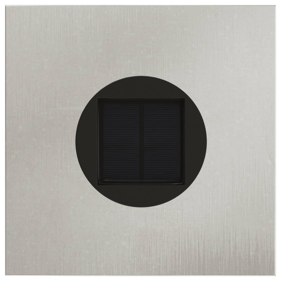 Solar Led Sti Lys 2 pcs Varm hvid 18 x 18 x 80 cm Rustfrit stål