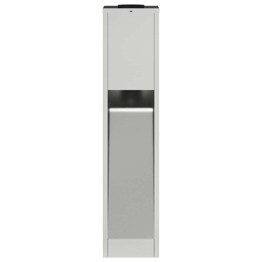 Solar Led Sti Lys med batteridrevne lys 2 pcs Sølv Galvaniseret