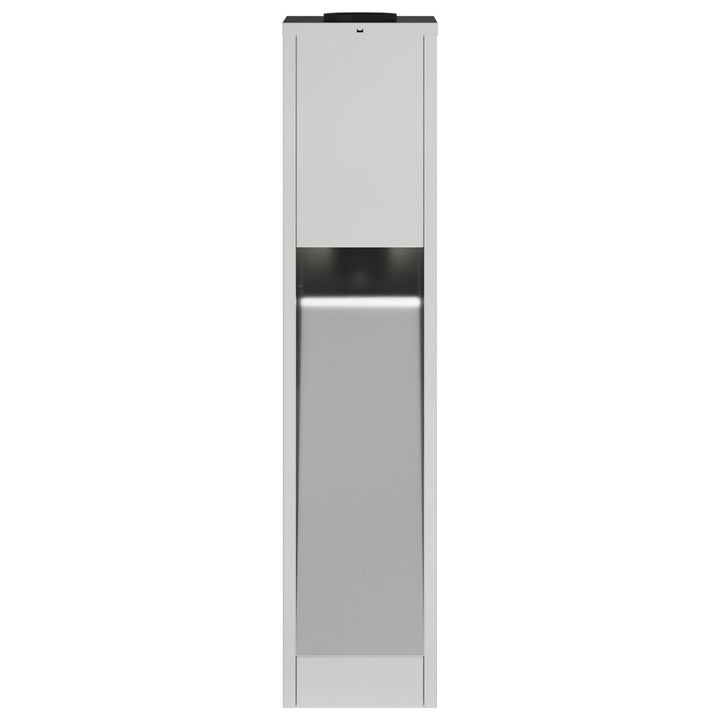 Solar Led Sti Lys med batteridrevne lys 2 pcs Sølv Galvaniseret