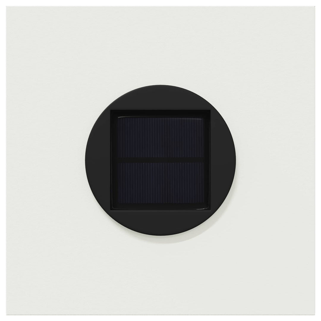Solar LED sti lys 2 pcs Hvid Koldvalset Stål