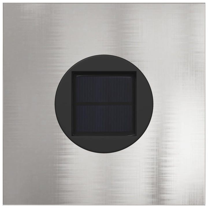 Solar LED sti lys 2 pcs Varm hvid 18 x 18 x 50 cm Rustfrit stål