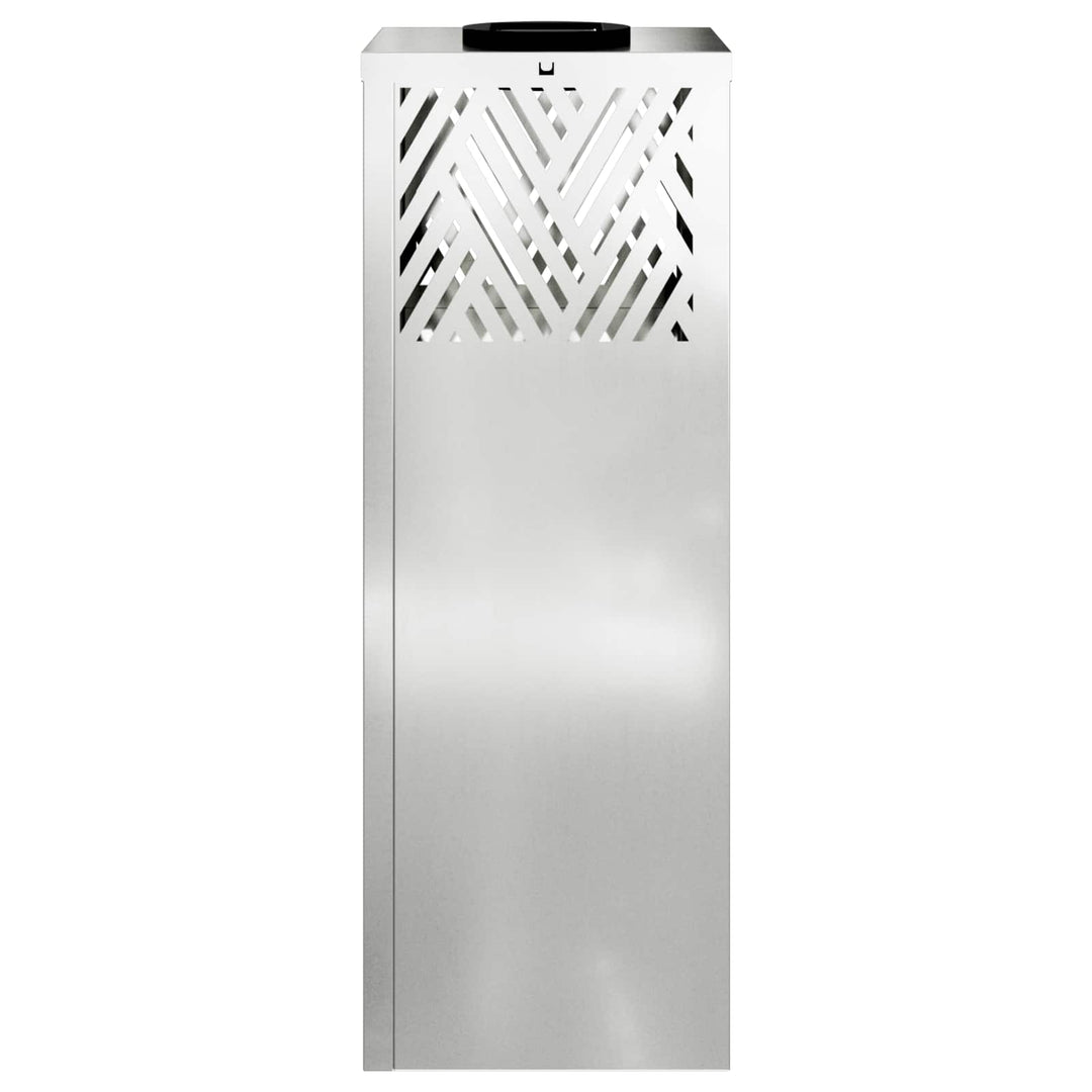 Solar LED sti lys med batteridrevne lys 2 pcs Sølv Galvaniseret