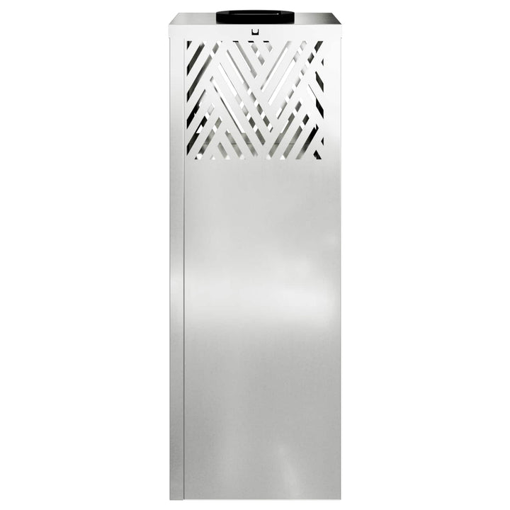 Solar LED sti lys med batteridrevne lys 2 pcs Sølv Galvaniseret