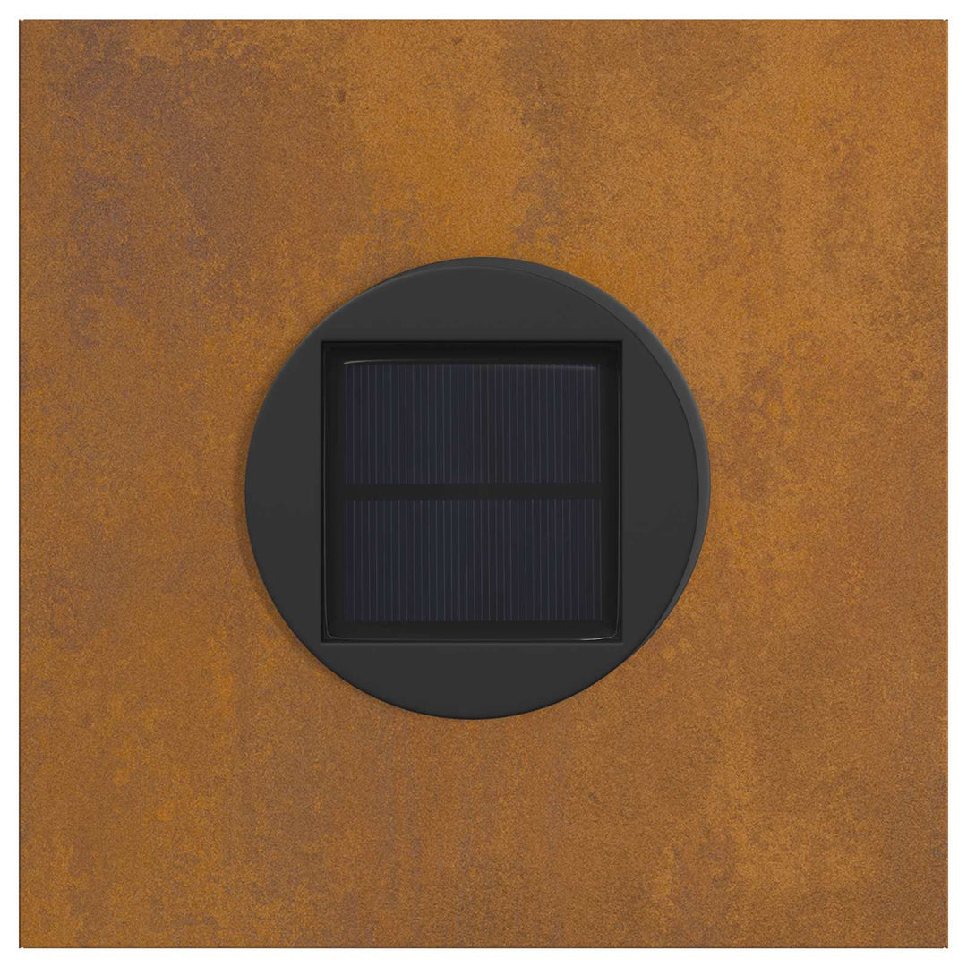 Solar LED sti lys 2 pcs Varm hvid 18 x 18 x 50 cm Cortenstål
