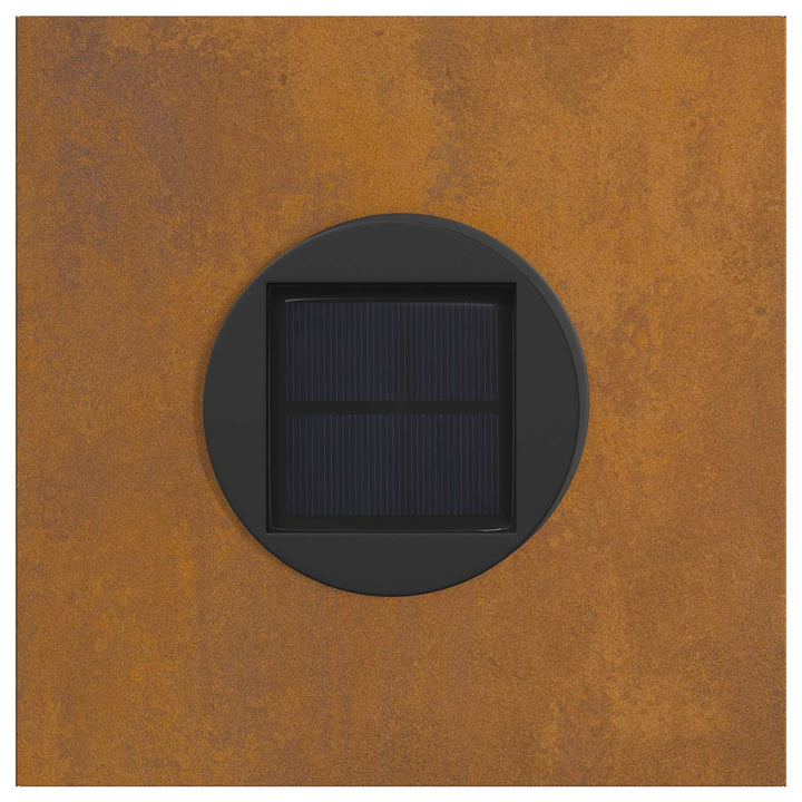 Solar LED sti lys 2 pcs Varm hvid 18 x 18 x 50 cm Cortenstål