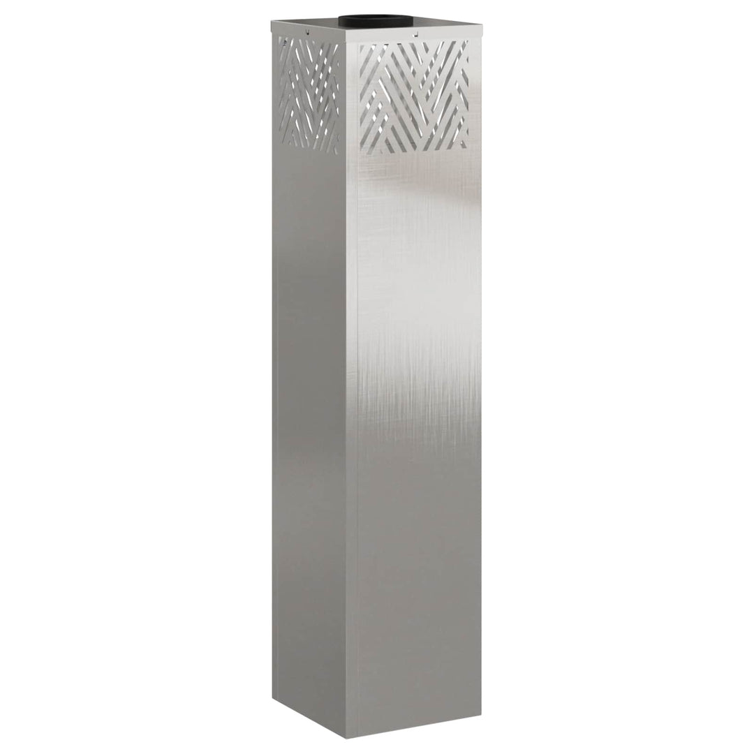 Solar LED sti lys 2 pcs Varm hvid 18 x 18 x 80 cm Rustfrit stål