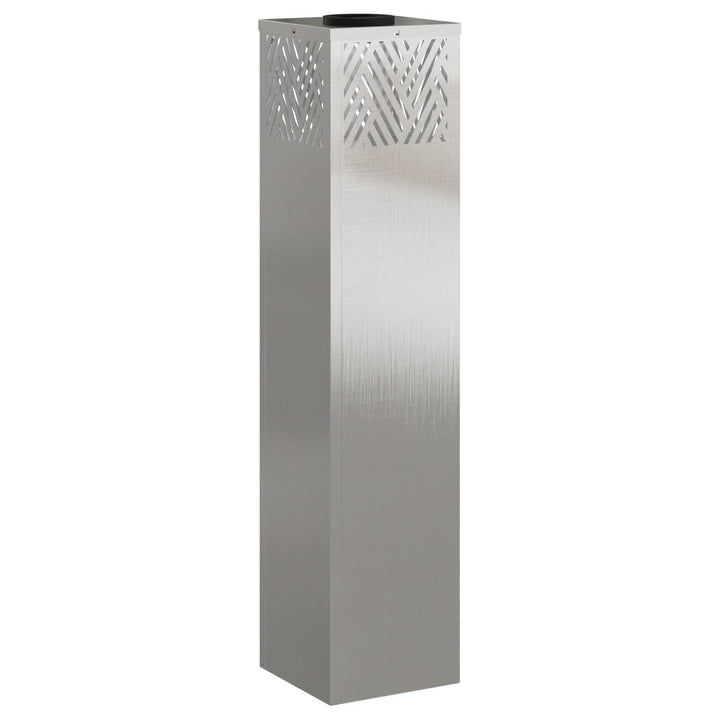 Solar LED sti lys 2 pcs Varm hvid 18 x 18 x 80 cm Rustfrit stål