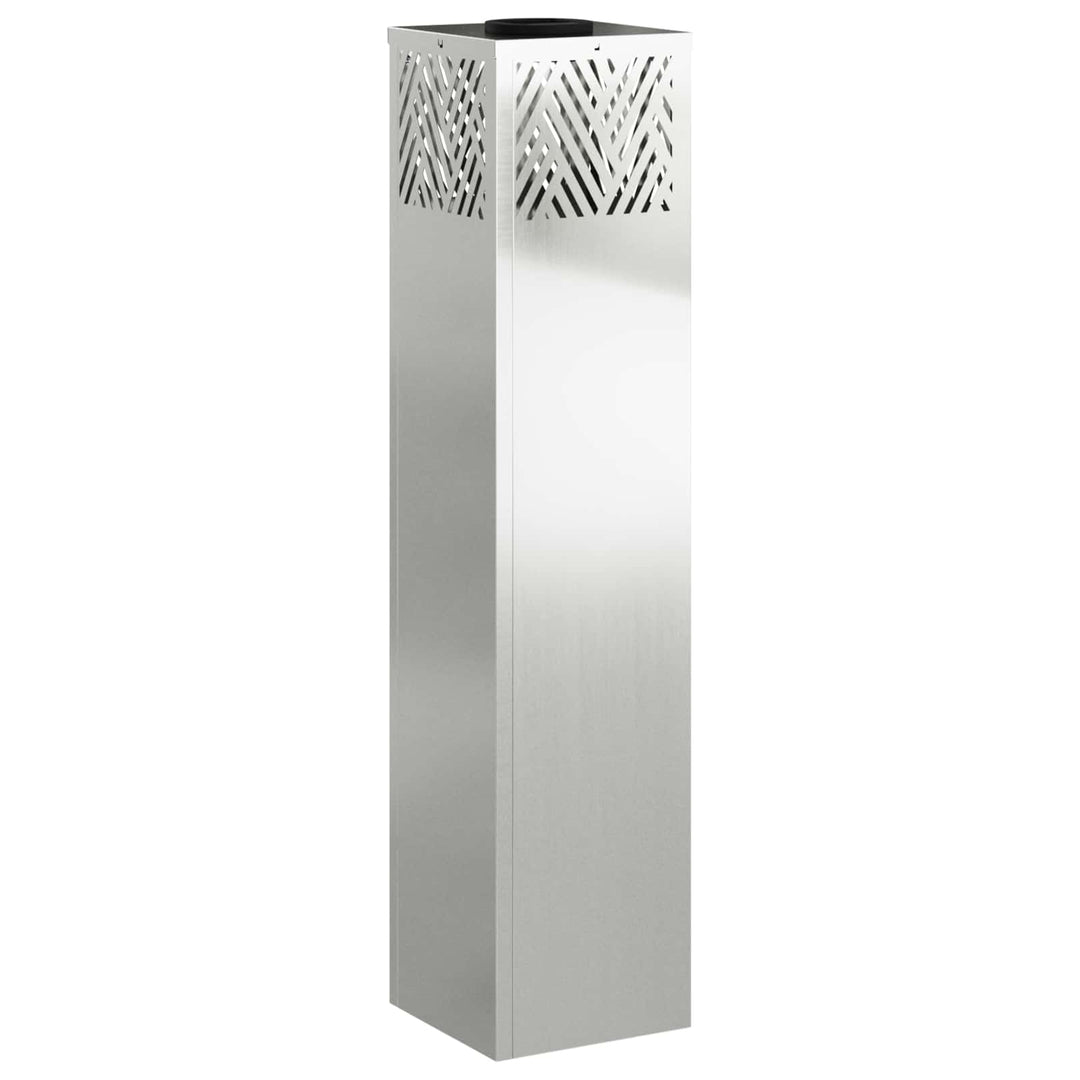 Solar LED sti lys 2 pcs Varm hvid 18 x 18 x 80 cm Galvaniseret