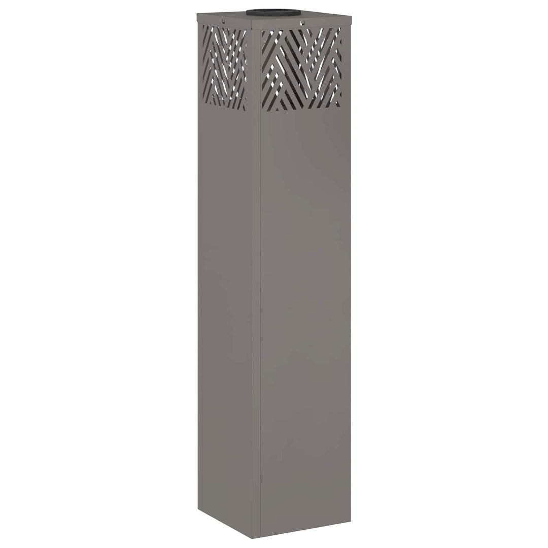 Solar LED sti lys 2 pcs Varm hvid 18 x 18 x 80 cm Cortenstål