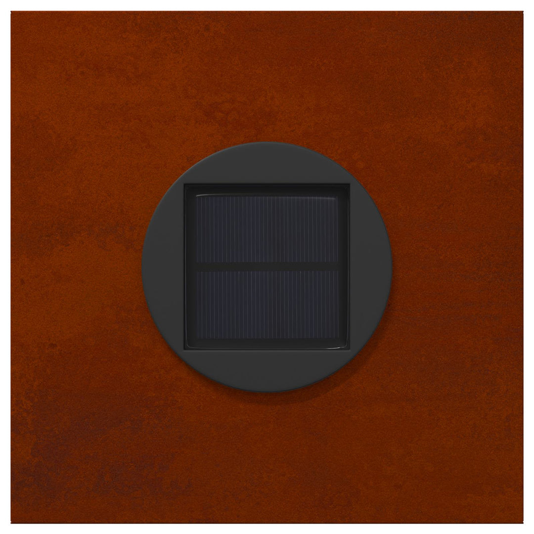Solar LED sti lys 2 pcs Varm hvid 18 x 18 x 80 cm Cortenstål