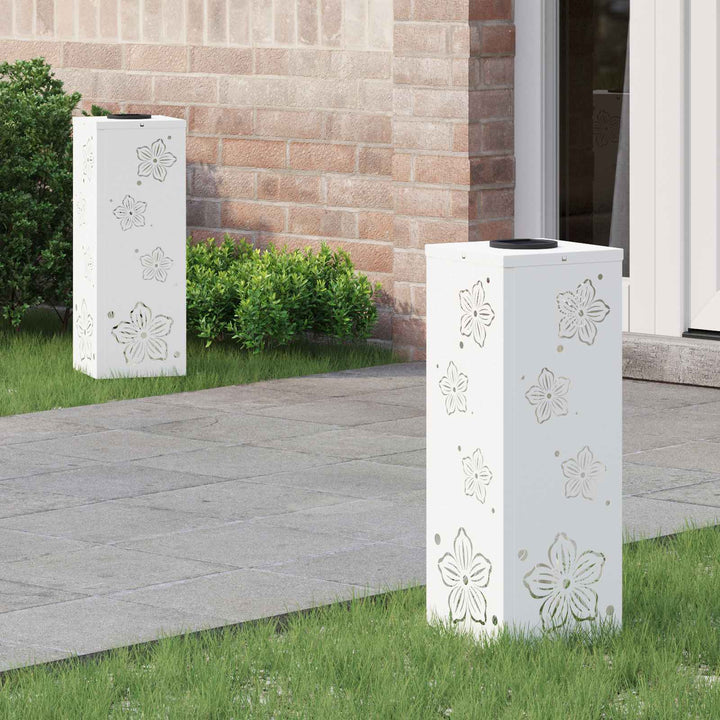 Solar LED sti lys 2 pcs Varm hvid 18 x 18 x 50 cm