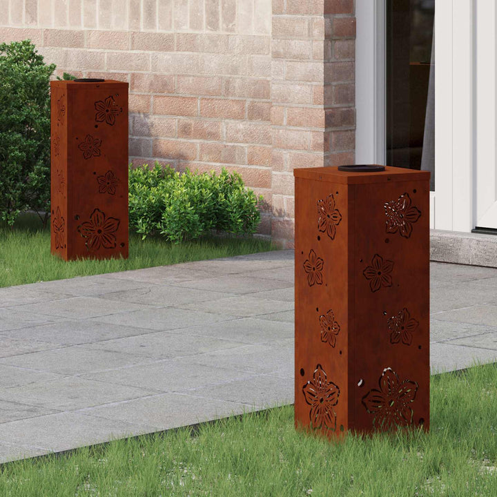 Solar LED sti lys 2 pcs Varm hvid 18 x 18 x 50 cm