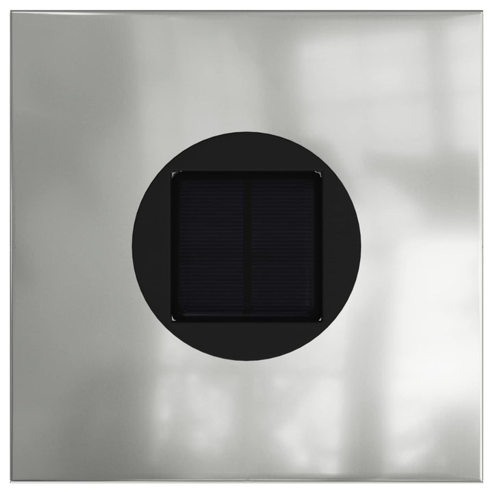 Solar LED sti lys 2 pcs Sølv Galvaniseret Stål
