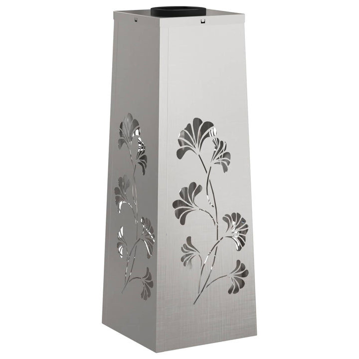 Solar LED sti lys 2 pcs Varm hvid 18 x 18 x 50 cm Rustfrit stål