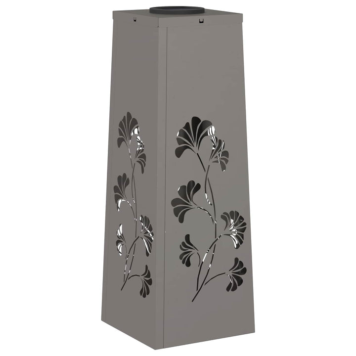 Solar LED sti lys 2 pcs Varm hvid 18 x 18 x 50 cm Cortenstål