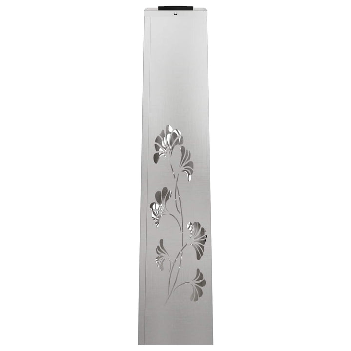 Solar LED sti lys 2 pcs Varm hvid 18 x 18 x 80 cm Rustfrit stål