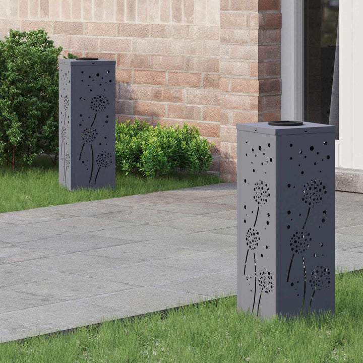 Solar LED sti lys 2 pcs Varm hvid 18 x 18 x 50 cm
