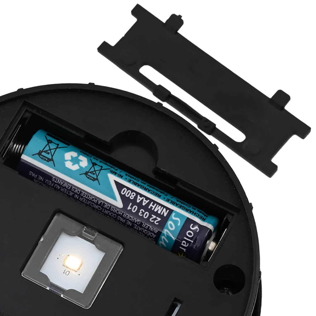 Solar LED sti lys 2 pcs Rusten Galvaniseret